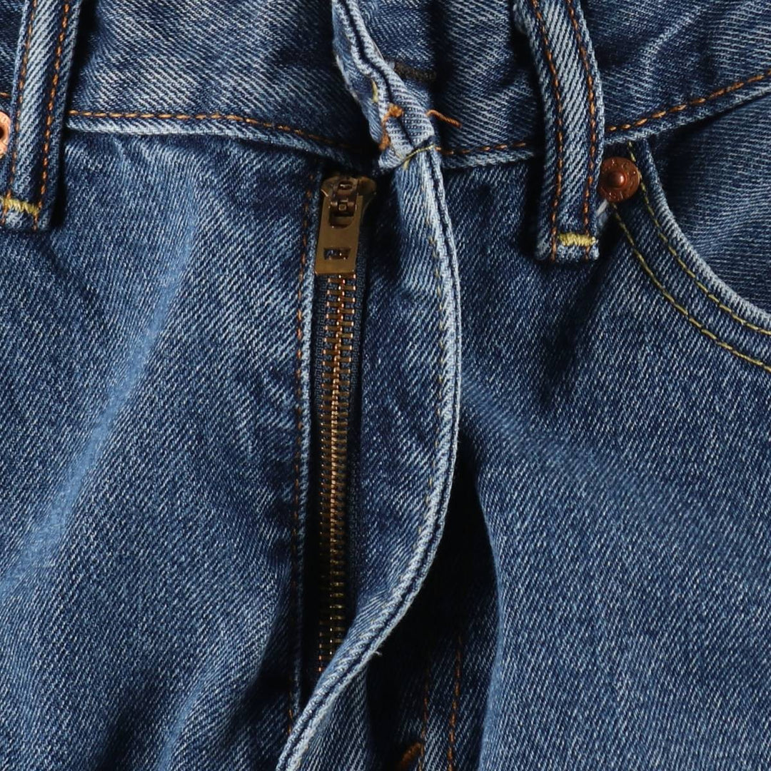 Levi's 505 tapered denim pants for men, size W34 cotton blue type Vintage Second Hand