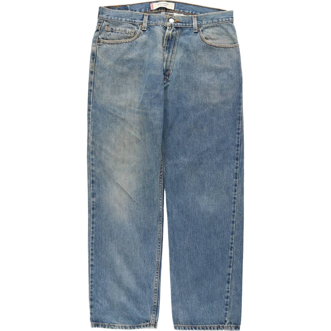 00'S Levi's 505 REGULAR FIT tapered denim pants for men, size w36 cotton blue type Vintage Second Hand
