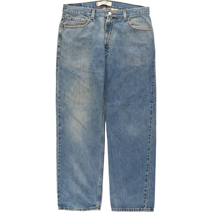 00'S Levi's 505 REGULAR FIT tapered denim pants for men, size w36 cotton blue type Vintage Second Hand