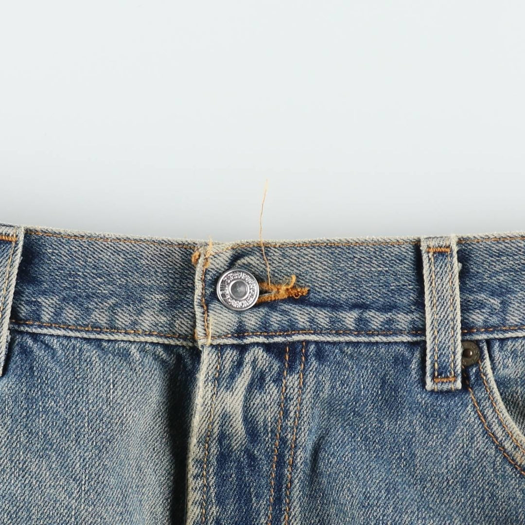 00'S Levi's 505 REGULAR FIT tapered denim pants for men, size w36 cotton blue type Vintage Second Hand