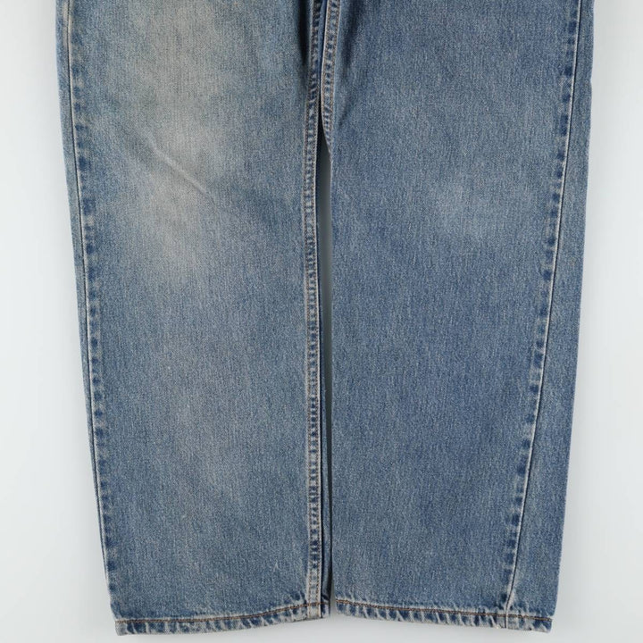 00'S Levi's 505 REGULAR FIT tapered denim pants for men, size w36 cotton blue type Vintage Second Hand