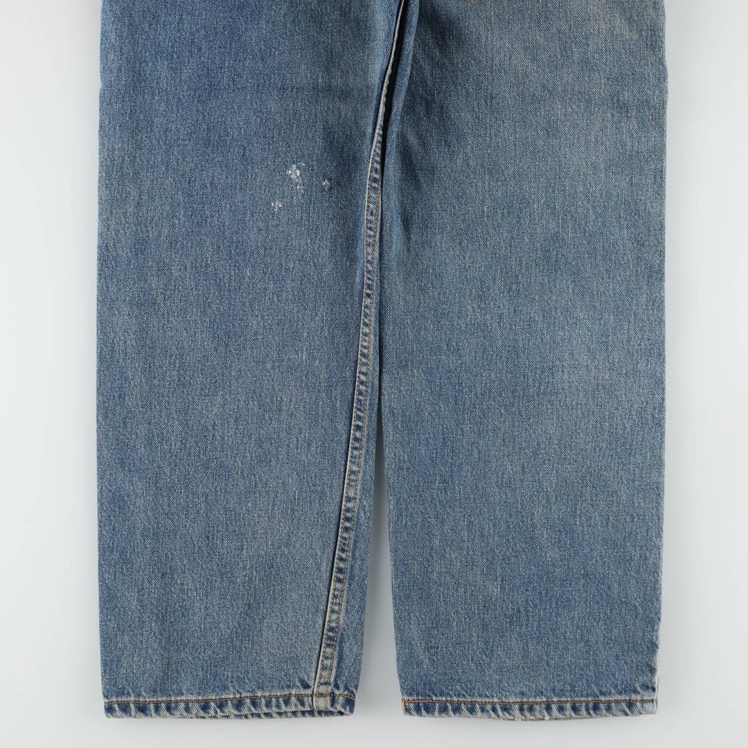 00'S Levi's 505 REGULAR FIT tapered denim pants for men, size w36 cotton blue type Vintage Second Hand