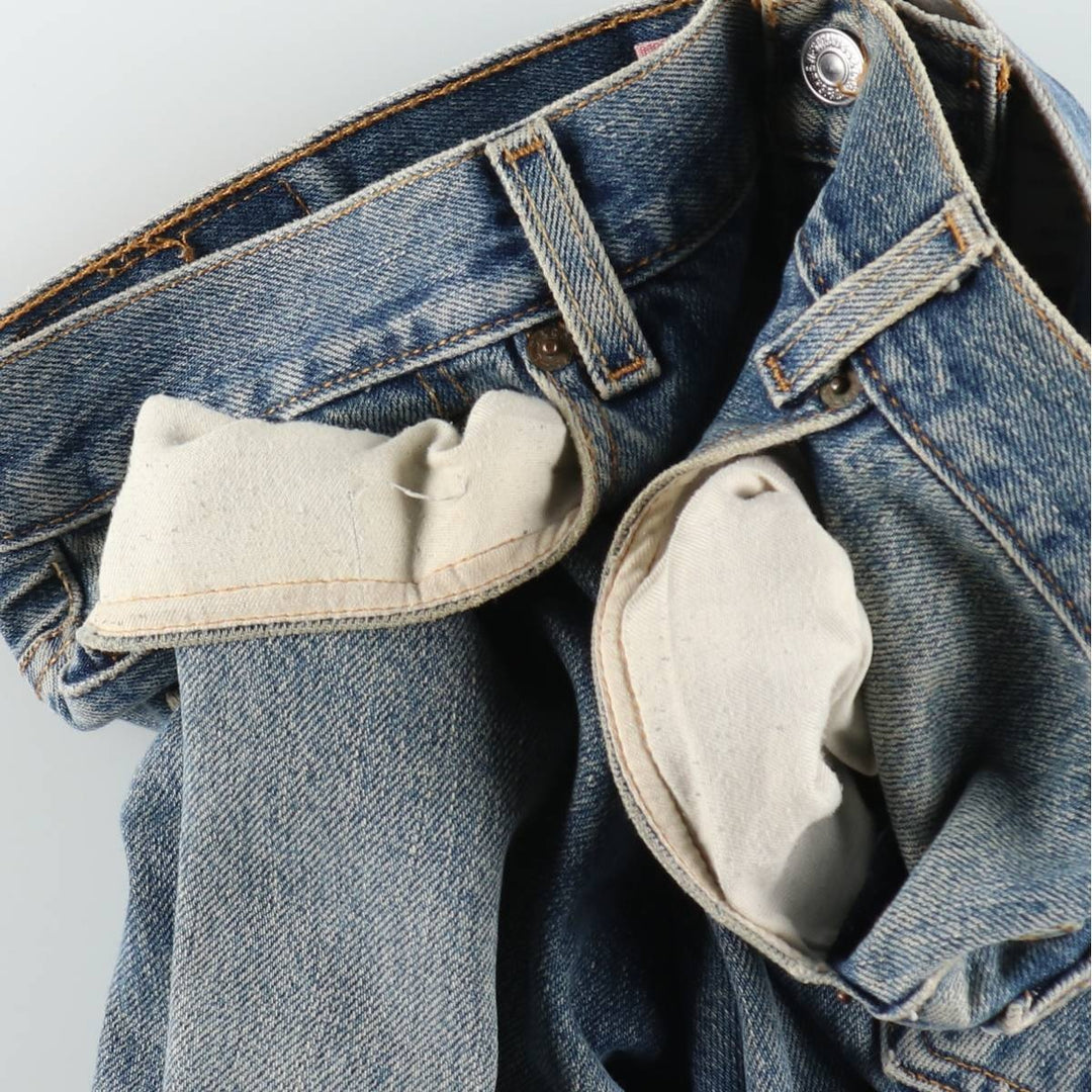 00'S Levi's 505 REGULAR FIT tapered denim pants for men, size w36 cotton blue type Vintage Second Hand