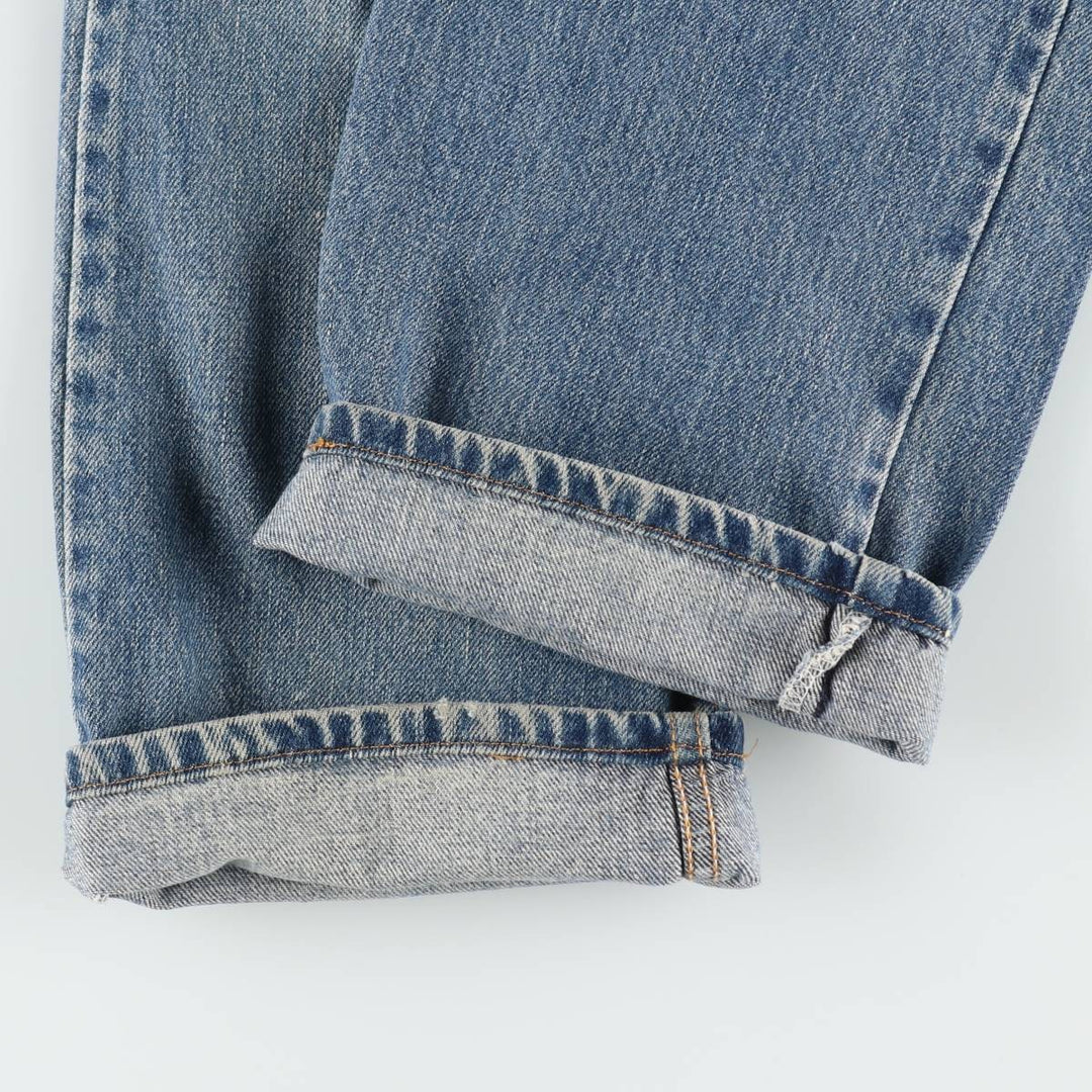 00'S Levi's 505 REGULAR FIT tapered denim pants for men, size w36 cotton blue type Vintage Second Hand