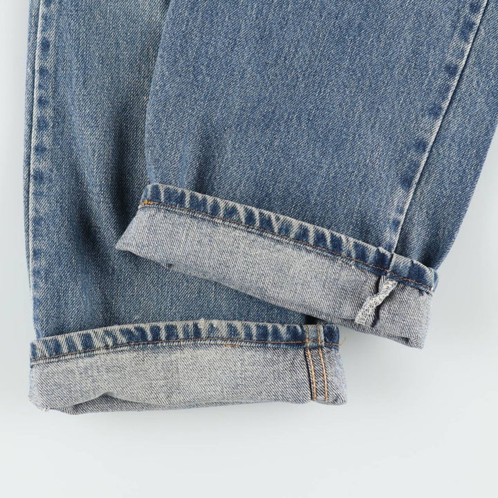 00'S Levi's 505 REGULAR FIT tapered denim pants for men, size w36 cotton blue type Vintage Second Hand