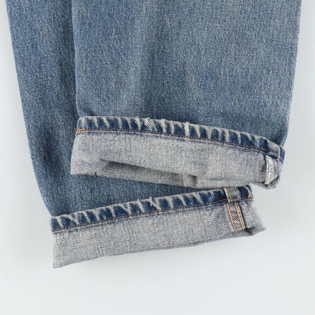00'S Levi's 505 REGULAR FIT tapered denim pants for men, size w36 cotton blue type Vintage Second Hand