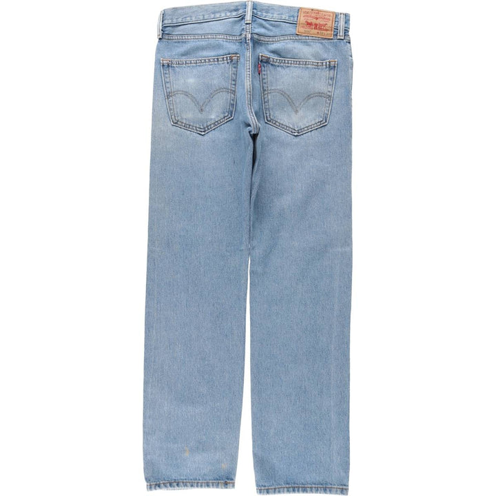 Levi's 505 STRAIGHT FIT tapered denim pants for men, equivalent to w33 cotton Blue type light blue Vintage Second Hand
