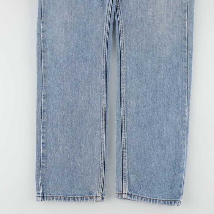 Levi's 505 STRAIGHT FIT tapered denim pants for men, equivalent to w33 cotton Blue type light blue Vintage Second Hand