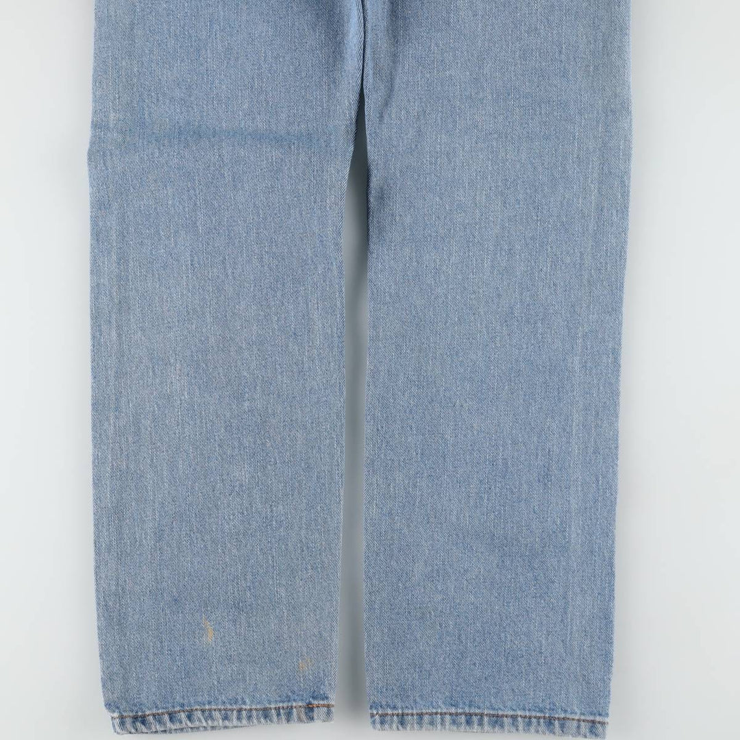 Levi's 505 STRAIGHT FIT tapered denim pants for men, equivalent to w33 cotton Blue type light blue Vintage Second Hand