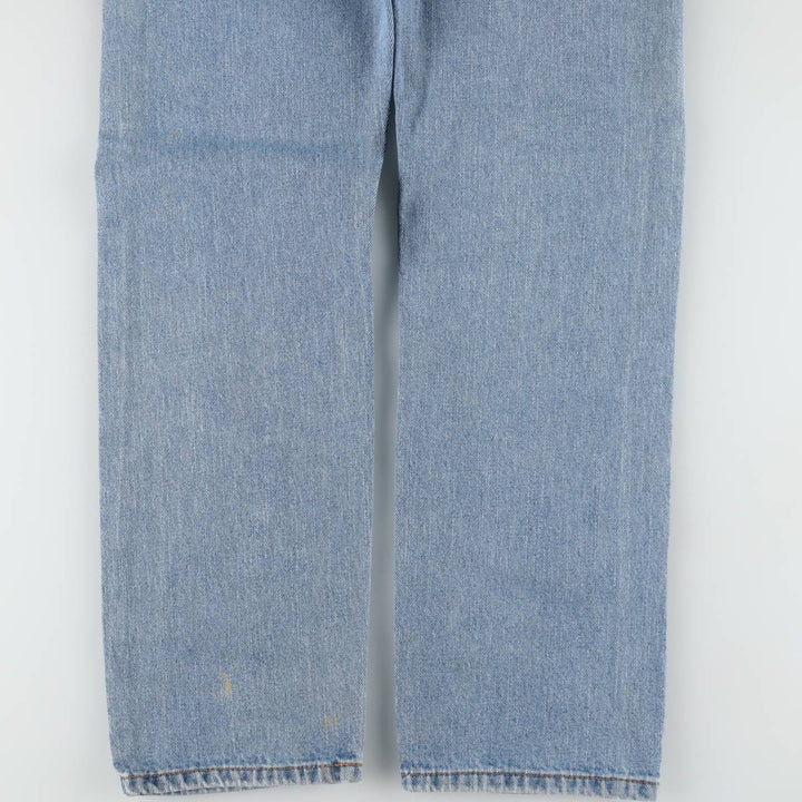 Levi's 505 STRAIGHT FIT tapered denim pants for men, equivalent to w33 cotton Blue type light blue Vintage Second Hand