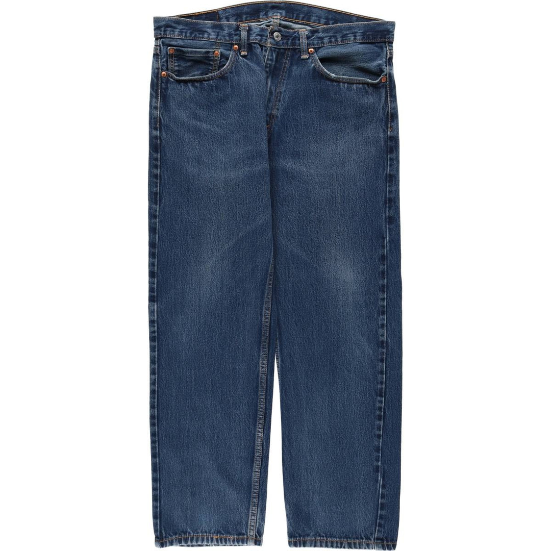 Levi's 505 tapered denim pants for men, size w36 cotton blue type Vintage Second Hand