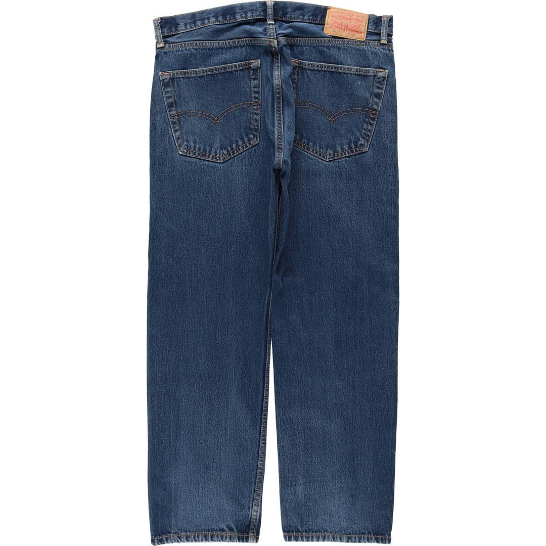 Levi's 505 tapered denim pants for men, size w36 cotton blue type Vintage Second Hand