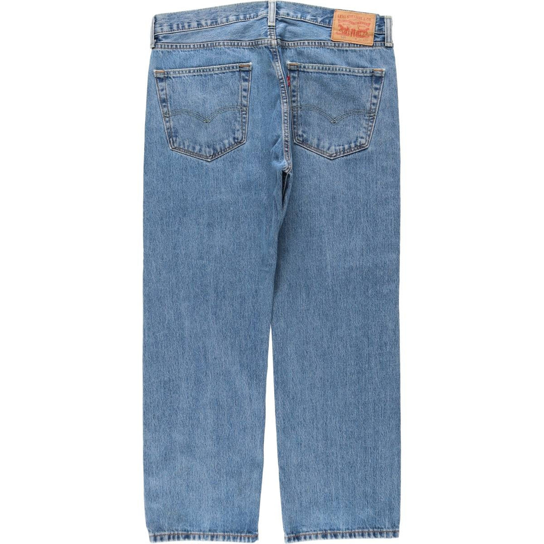 Levi's 505 tapered denim pants for men, size w37 cotton blue type Vintage Second Hand