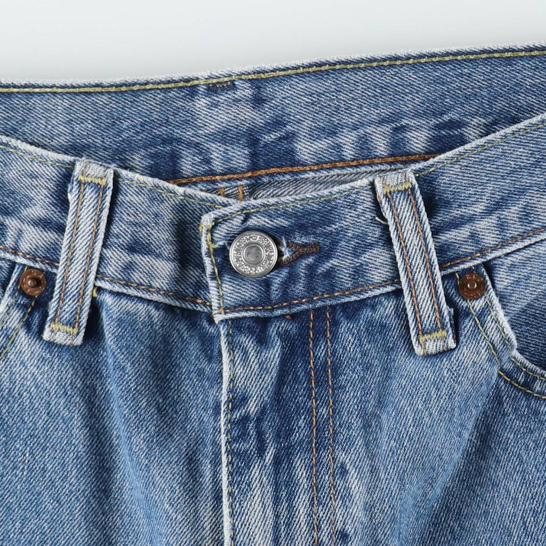 Levi's 505 tapered denim pants for men, size w37 cotton blue type Vintage Second Hand