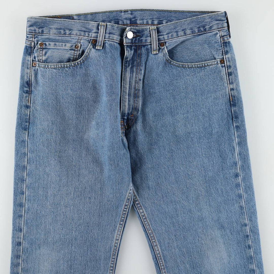 Levi's 505 tapered denim pants for men, size w37 cotton blue type Vintage Second Hand
