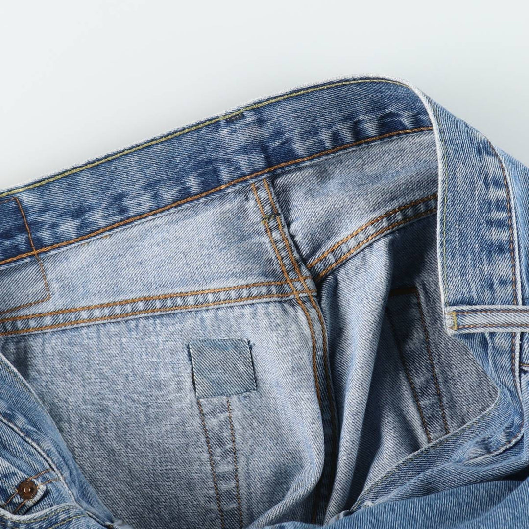 Levi's 505 tapered denim pants for men, size w37 cotton blue type Vintage Second Hand