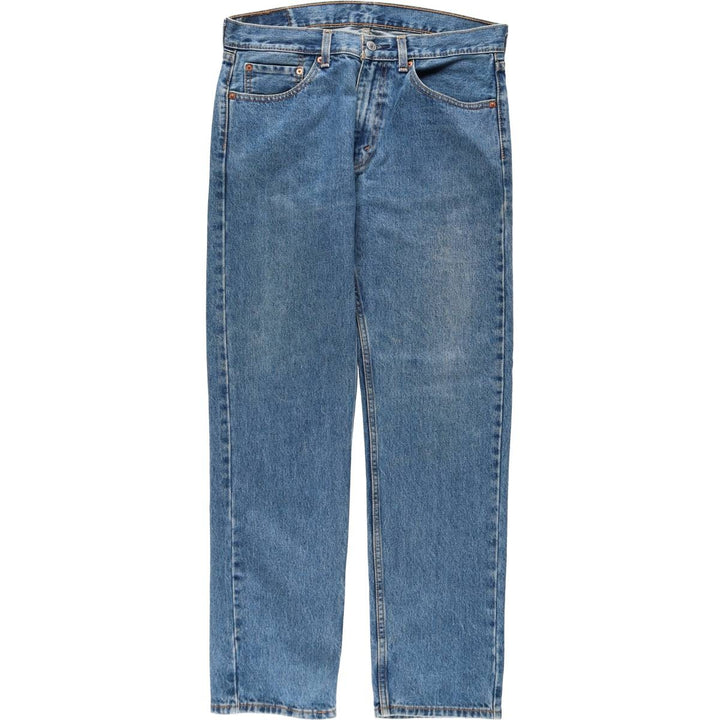Levi's 505 tapered denim pants for men, size W34 cotton Blue type light blue Vintage Second Hand