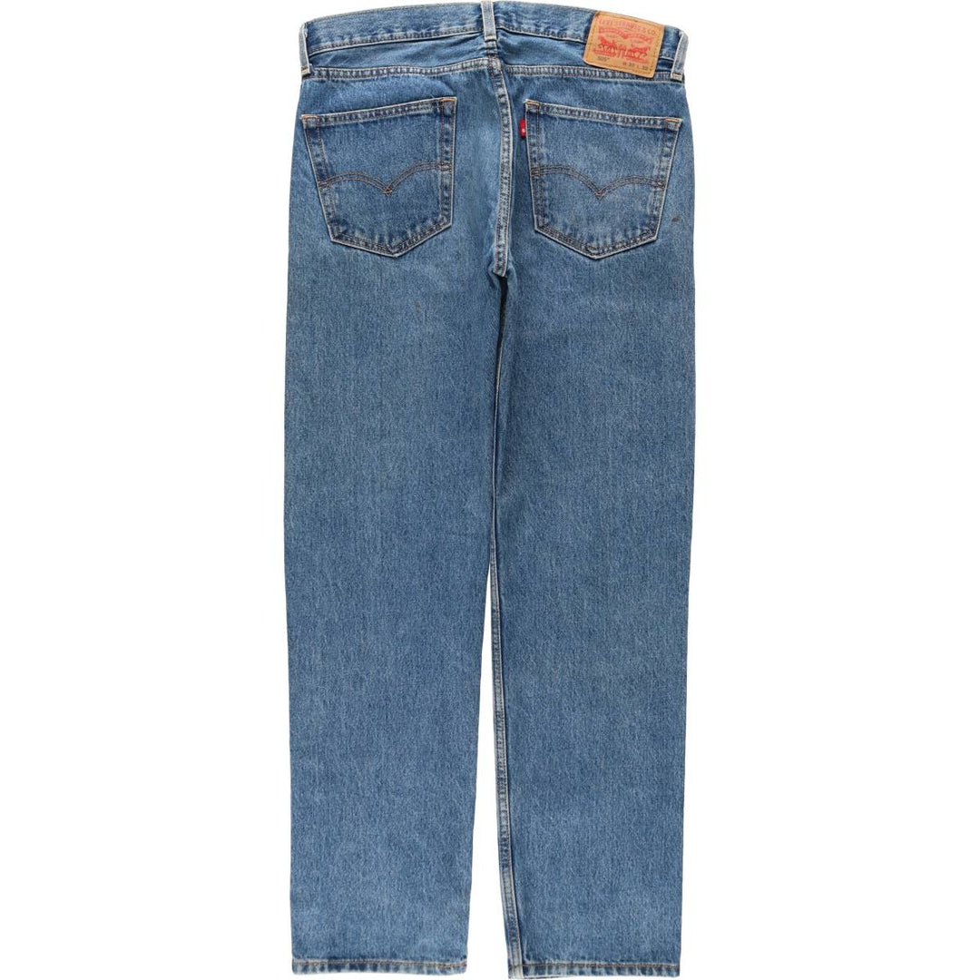 Levi's 505 tapered denim pants for men, size W34 cotton Blue type light blue Vintage Second Hand