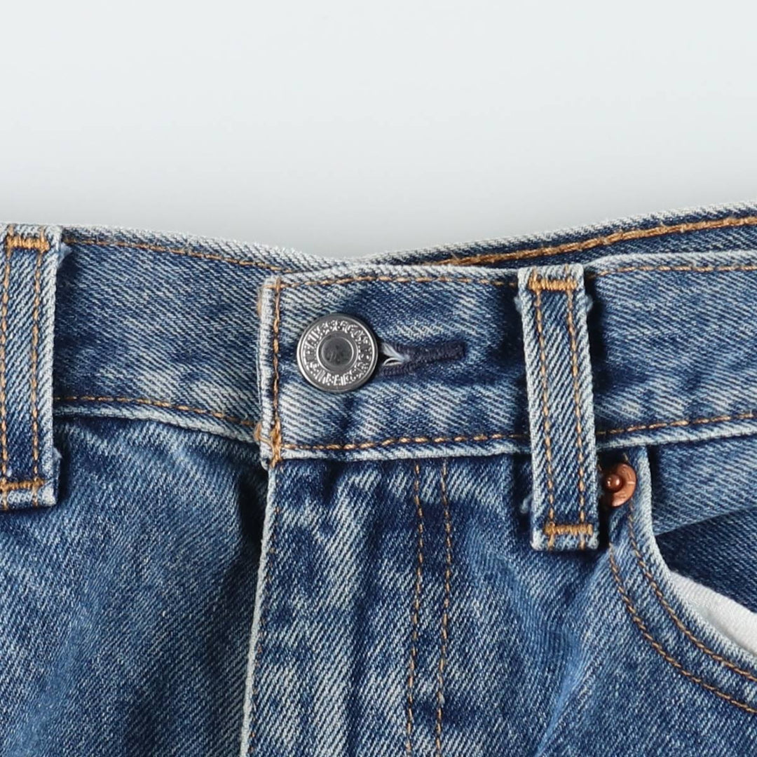 Levi's 505 tapered denim pants for men, size W34 cotton Blue type light blue Vintage Second Hand