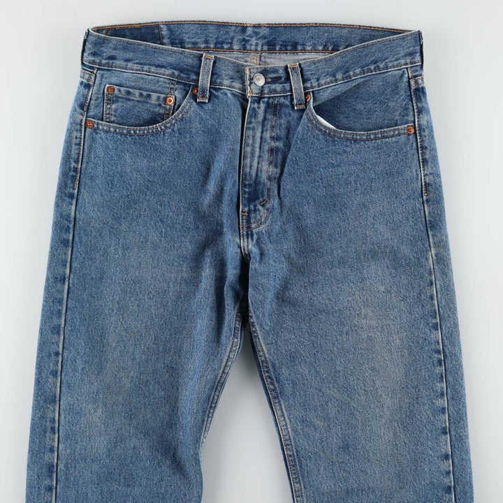Levi's 505 tapered denim pants for men, size W34 cotton Blue type light blue Vintage Second Hand