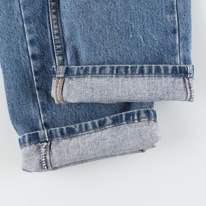 Levi's 505 tapered denim pants for men, size W34 cotton Blue type light blue Vintage Second Hand