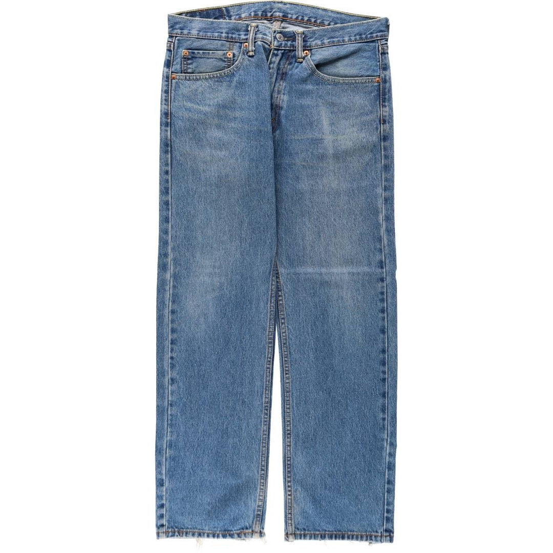 Levi's 505 tapered denim pants for men, size W34 cotton Blue type light blue Vintage Second Hand