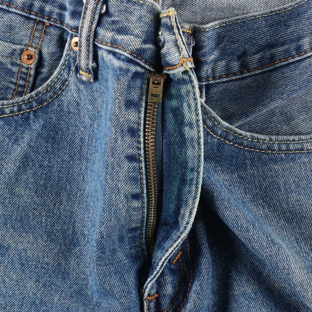 Levi's 505 tapered denim pants for men, size W34 cotton Blue type light blue Vintage Second Hand