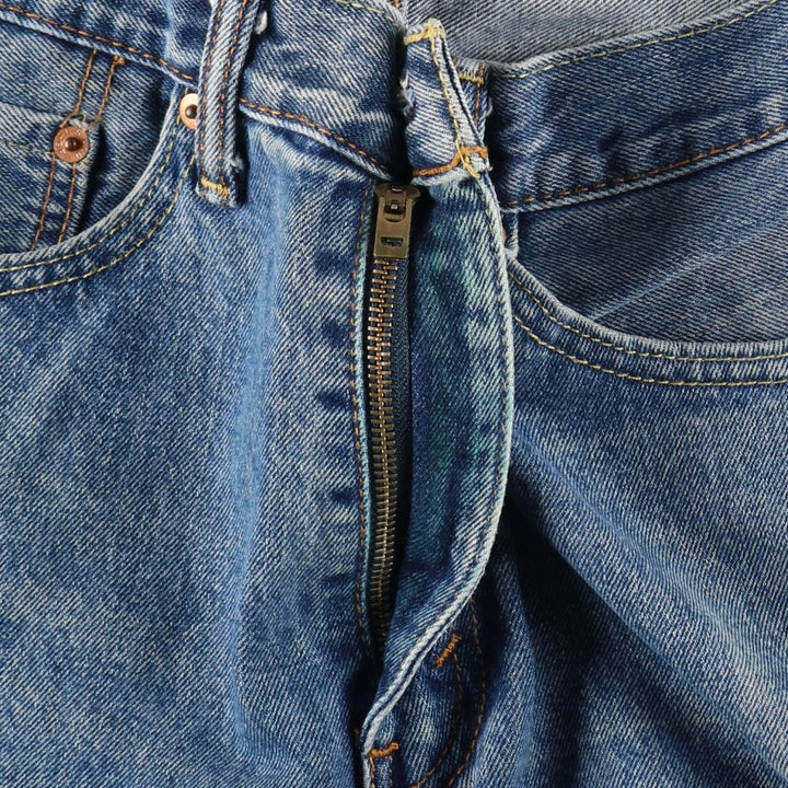 Levi's 505 tapered denim pants for men, size W34 cotton Blue type light blue Vintage Second Hand