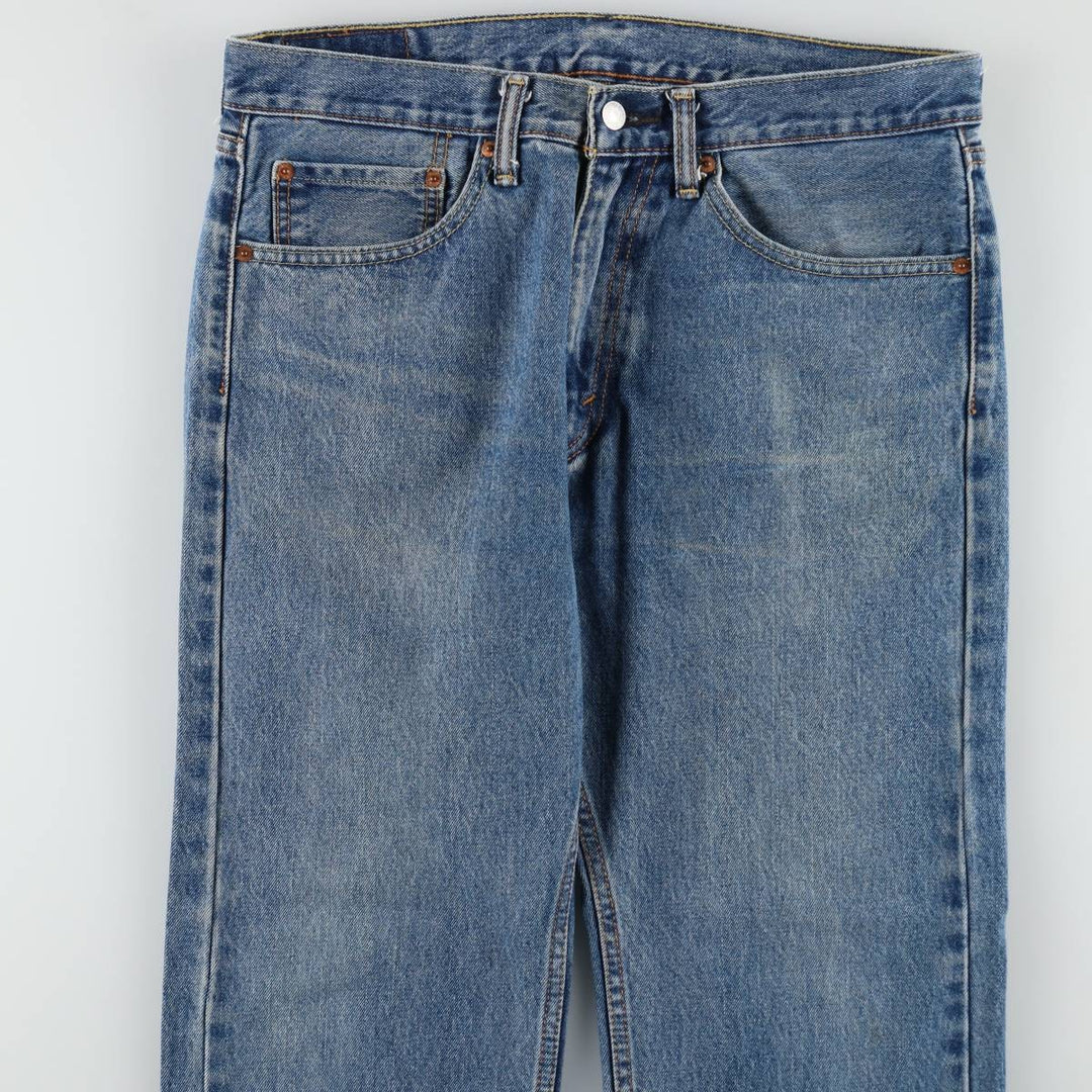 Levi's 505 tapered denim pants for men, size W34 cotton Blue type light blue Vintage Second Hand
