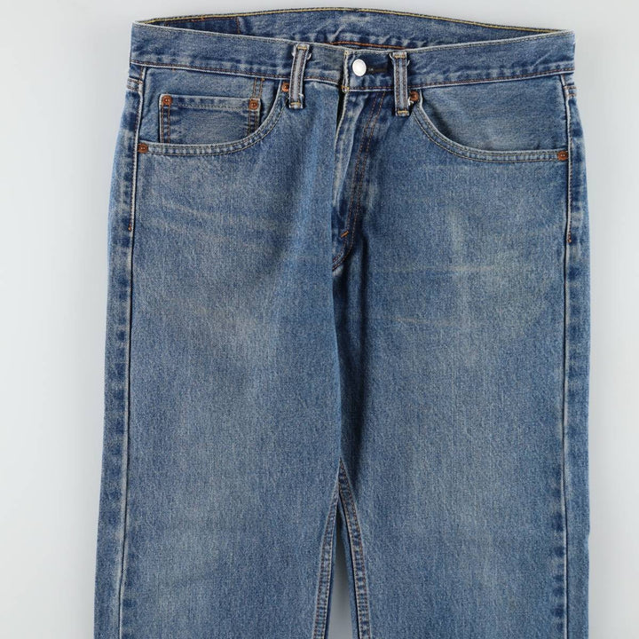 Levi's 505 tapered denim pants for men, size W34 cotton Blue type light blue Vintage Second Hand