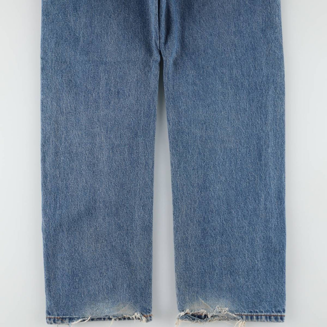 Levi's 505 tapered denim pants for men, size W34 cotton Blue type light blue Vintage Second Hand