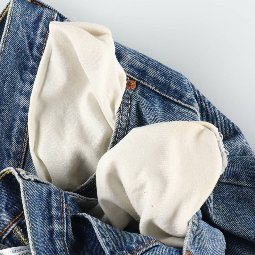 Levi's 505 tapered denim pants for men, size W34 cotton Blue type light blue Vintage Second Hand