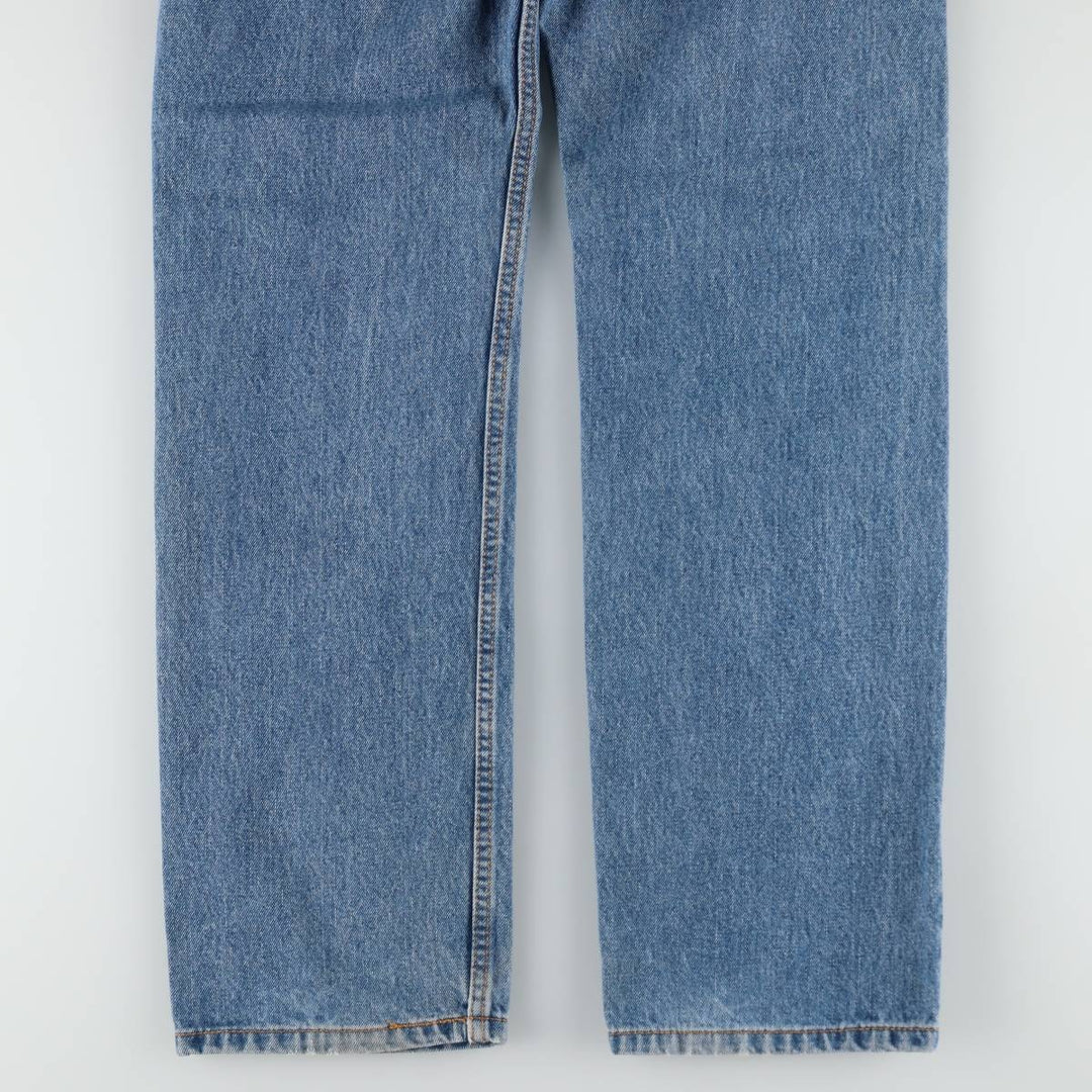Levi's 505 Painted Custom Tapered Denim Pants, Men's Size W33 (approx.) cotton Blue type light blue Vintage Second Hand