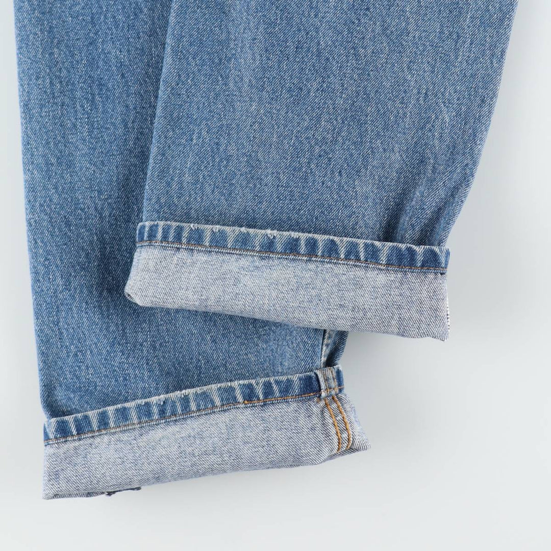 Levi's 505 Painted Custom Tapered Denim Pants, Men's Size W33 (approx.) cotton Blue type light blue Vintage Second Hand
