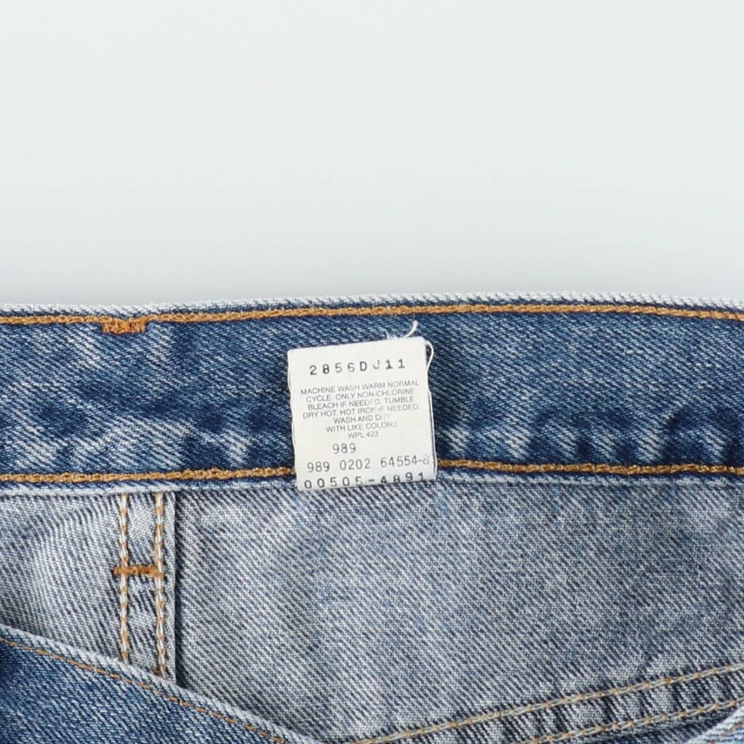 00'S Levi's 505 REGULAR FIT STRAIGHT LEG tapered denim pants for men, size w35 cotton Blue type light blue Vintage Second Hand