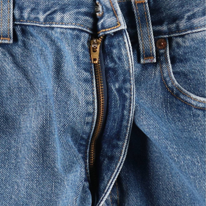 00'S Levi's 505 REGULAR FIT STRAIGHT LEG tapered denim pants for men, size w35 cotton Blue type light blue Vintage Second Hand