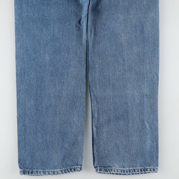 00'S Levi's 505 REGULAR FIT STRAIGHT LEG tapered denim pants for men, size w35 cotton Blue type light blue Vintage Second Hand