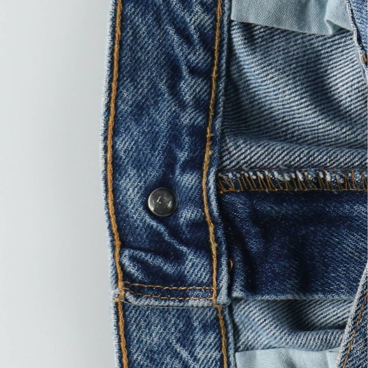 00'S Levi's 505 REGULAR FIT STRAIGHT LEG tapered denim pants for men, size w33 cotton blue type Vintage Second Hand