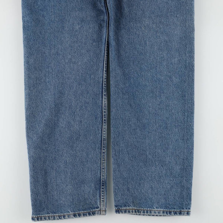 00'S Levi's 505 REGULAR FIT STRAIGHT LEG tapered denim pants for men, size w33 cotton blue type Vintage Second Hand