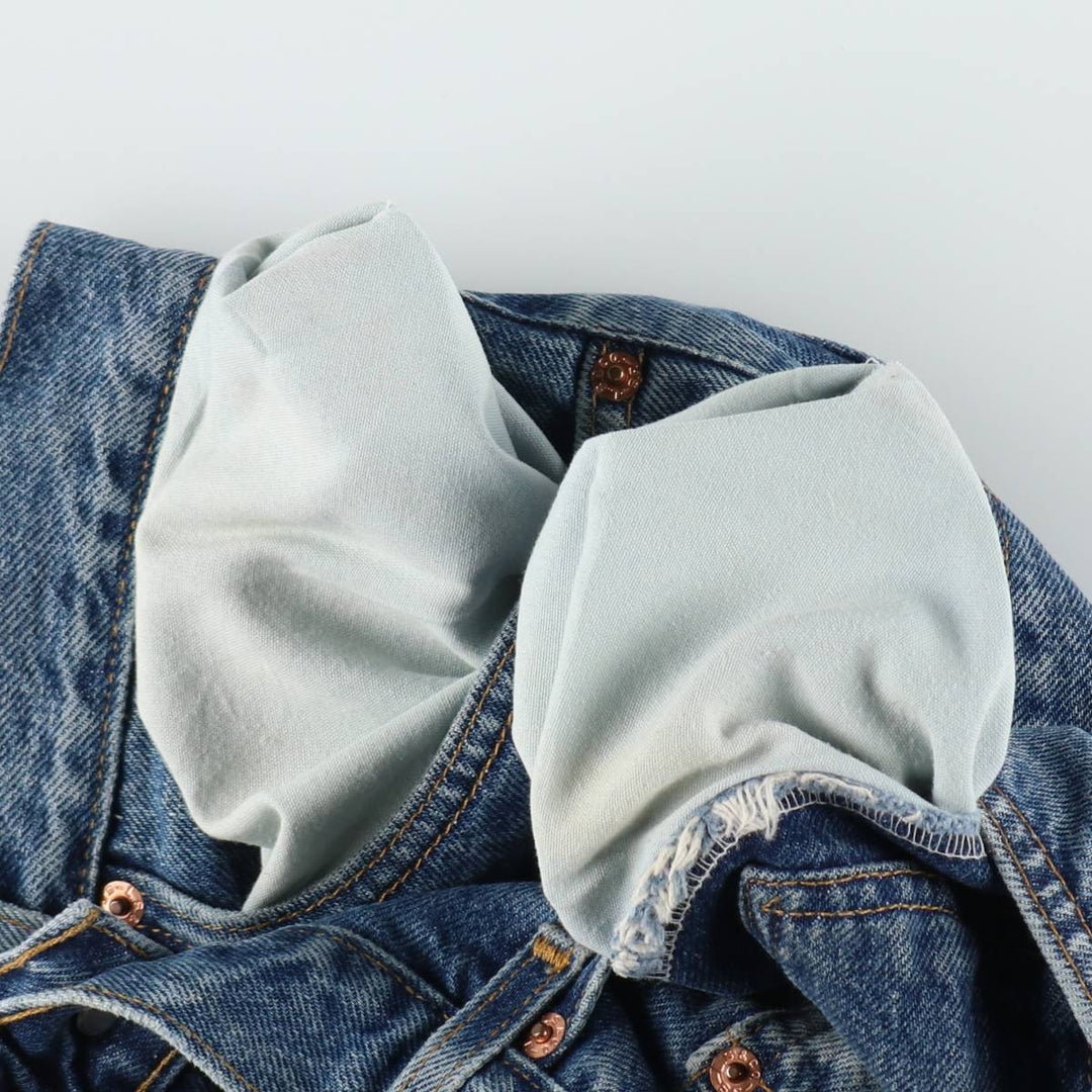 00'S Levi's 505 REGULAR FIT STRAIGHT LEG tapered denim pants for men, size w33 cotton blue type Vintage Second Hand
