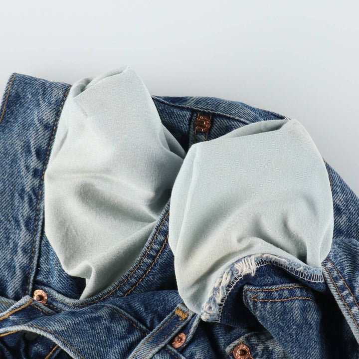 00'S Levi's 505 REGULAR FIT STRAIGHT LEG tapered denim pants for men, size w33 cotton blue type Vintage Second Hand