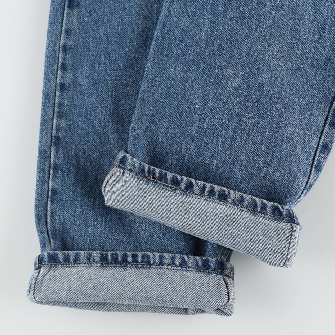 00'S Levi's 505 REGULAR FIT STRAIGHT LEG tapered denim pants for men, size w33 cotton blue type Vintage Second Hand