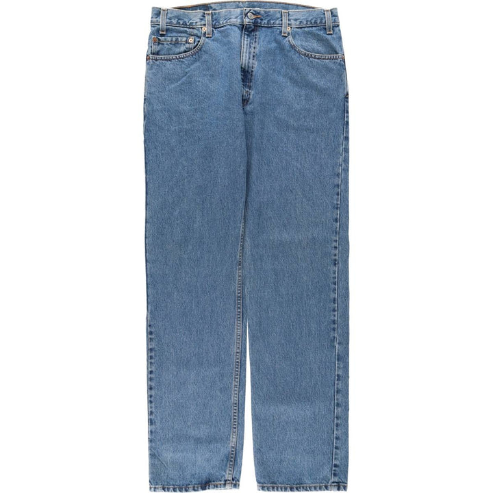 00'S Levi's 505 REGULAR FIT STRAIGHT LEG tapered denim pants for men, size w36 cotton blue type Vintage Second Hand