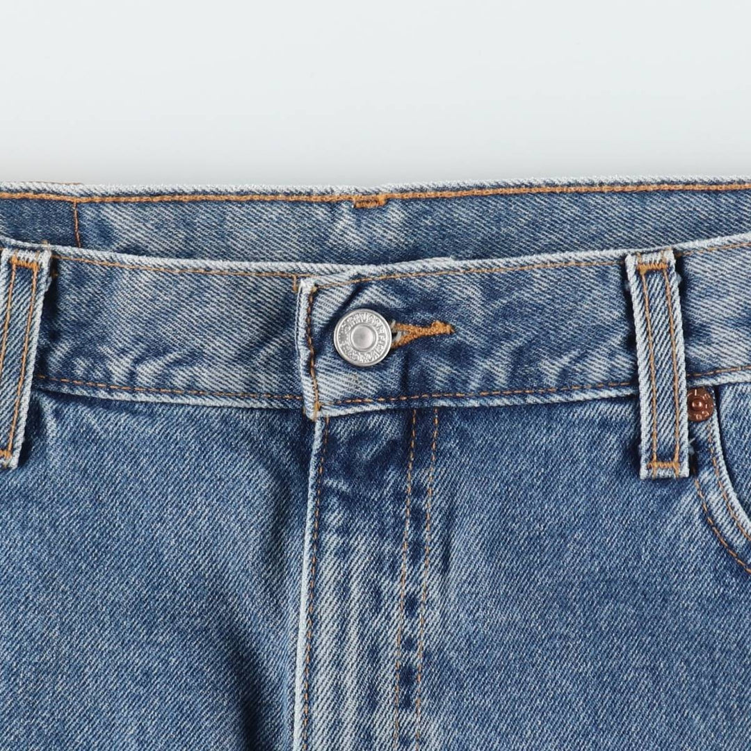 00'S Levi's 505 REGULAR FIT STRAIGHT LEG tapered denim pants for men, size w36 cotton blue type Vintage Second Hand