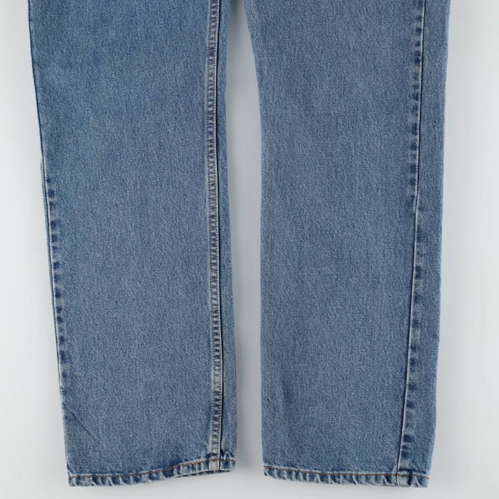 00'S Levi's 505 REGULAR FIT STRAIGHT LEG tapered denim pants for men, size w36 cotton blue type Vintage Second Hand