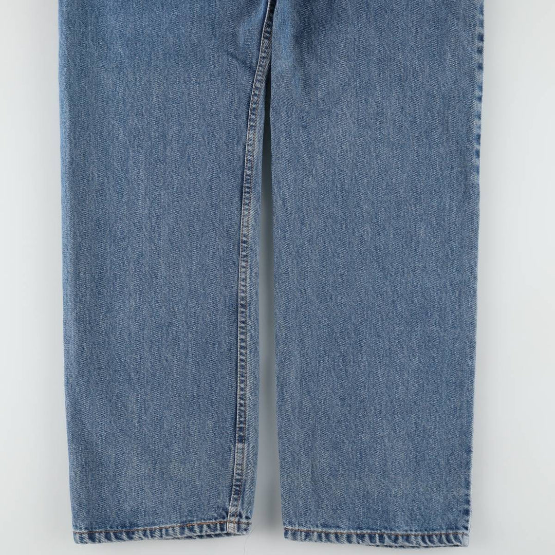 00'S Levi's 505 REGULAR FIT STRAIGHT LEG tapered denim pants for men, size w36 cotton blue type Vintage Second Hand