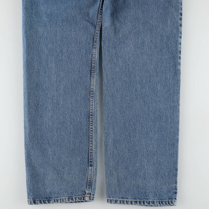 00'S Levi's 505 REGULAR FIT STRAIGHT LEG tapered denim pants for men, size w36 cotton blue type Vintage Second Hand