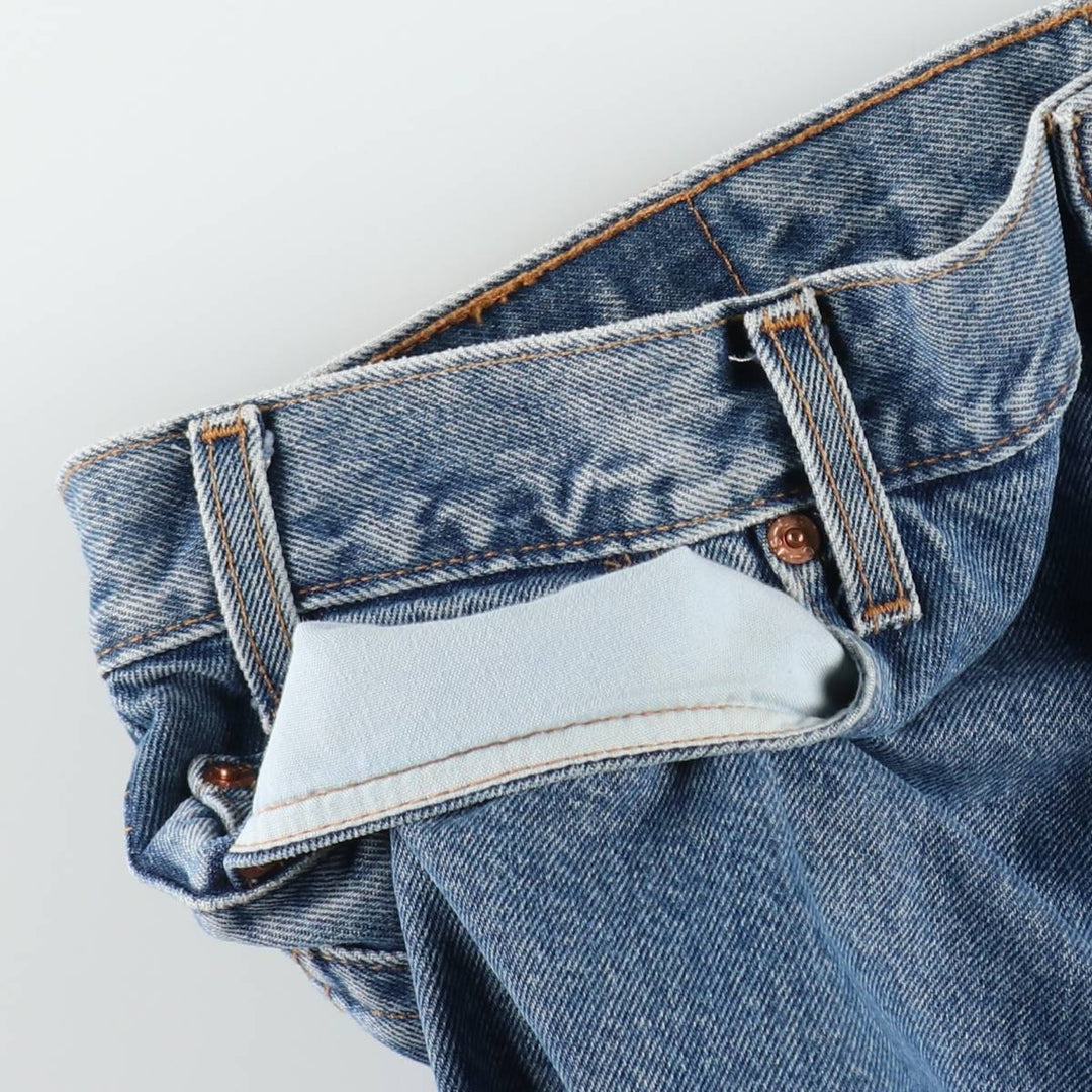 00'S Levi's 505 REGULAR FIT STRAIGHT LEG tapered denim pants for men, size w36 cotton blue type Vintage Second Hand
