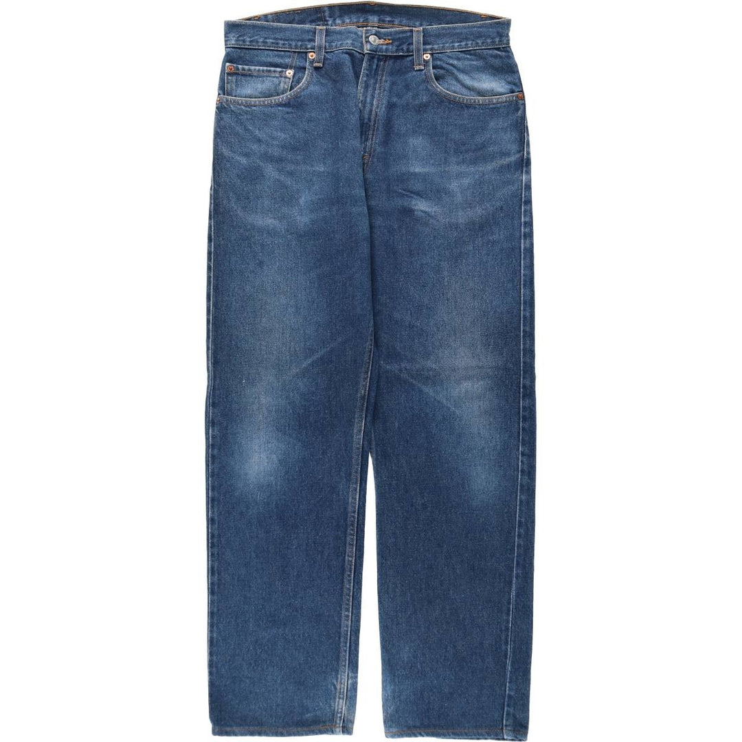 00'S Levi's 505 REGULAR FIT STRAIGHT LEG tapered denim pants for men, size w34 cotton blue type Vintage Second Hand