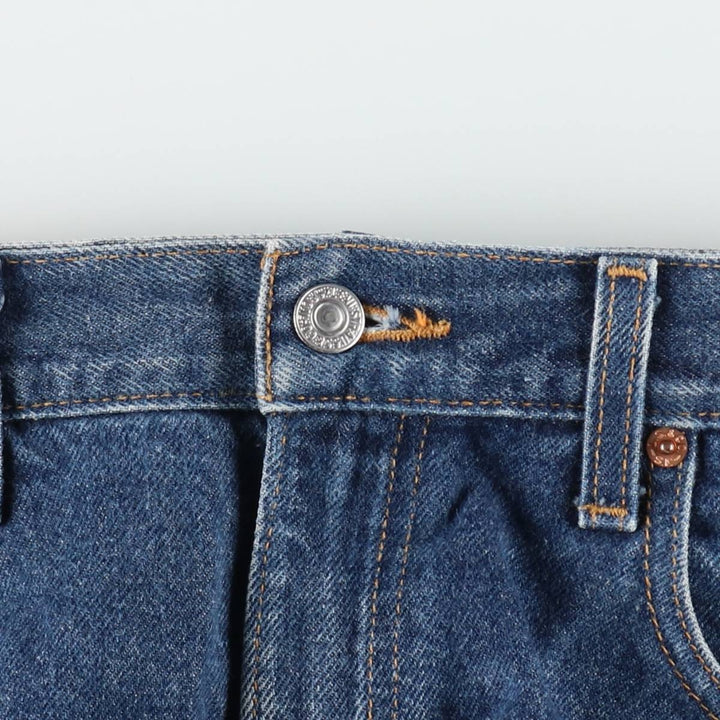 00'S Levi's 505 REGULAR FIT STRAIGHT LEG tapered denim pants for men, size w34 cotton blue type Vintage Second Hand
